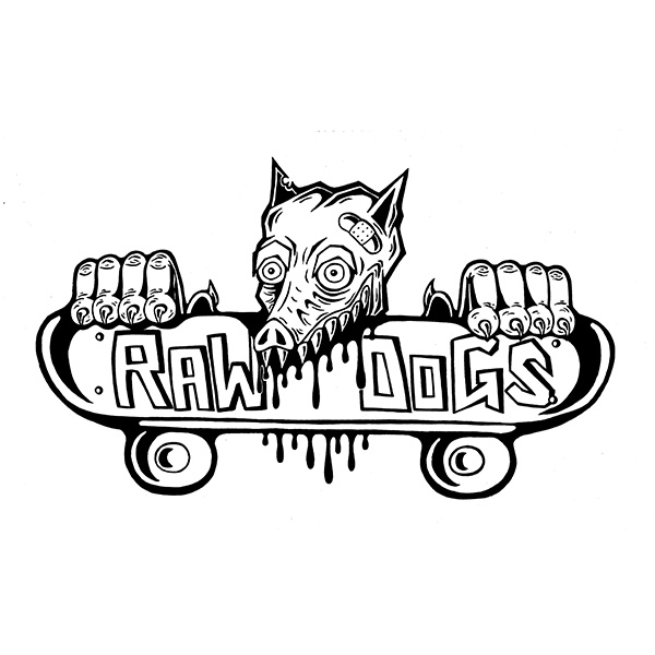 SKATEPARKS DE FRANCE RAW DOGS LOGO